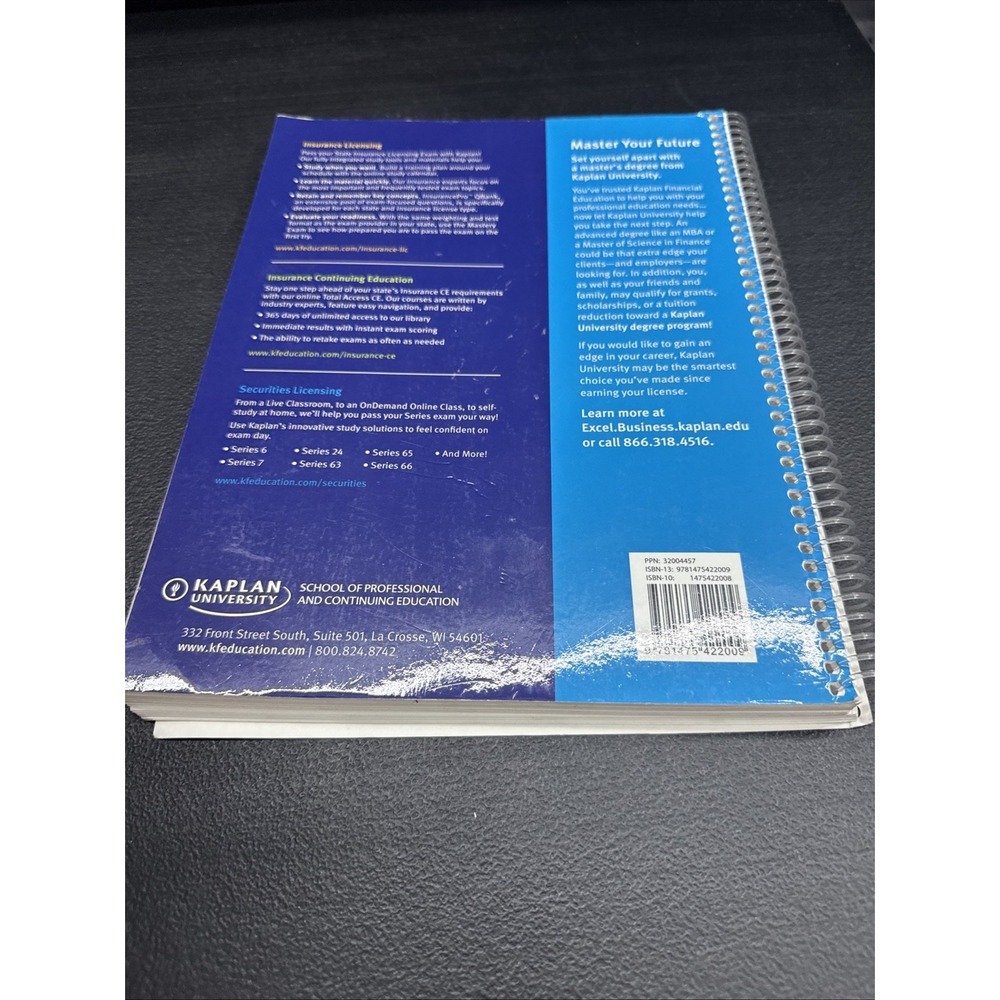 Kaplan Uniform Investment Adviser Law Exam Series 65 Study Guide 8th Ed - Picture 5 of 5